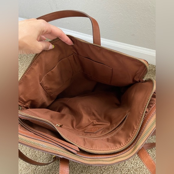 Brown leather Fossil bag - Picture 8 of 10